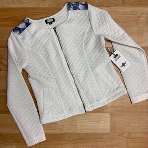 Star Wars Stormtrooper Quilted Bomber Jacket - Size L (14) NWT